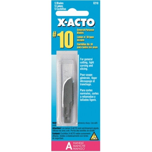 Elmers Elmers-xacto 5 Pack No. 10 General Purpose Blade  X210 X210